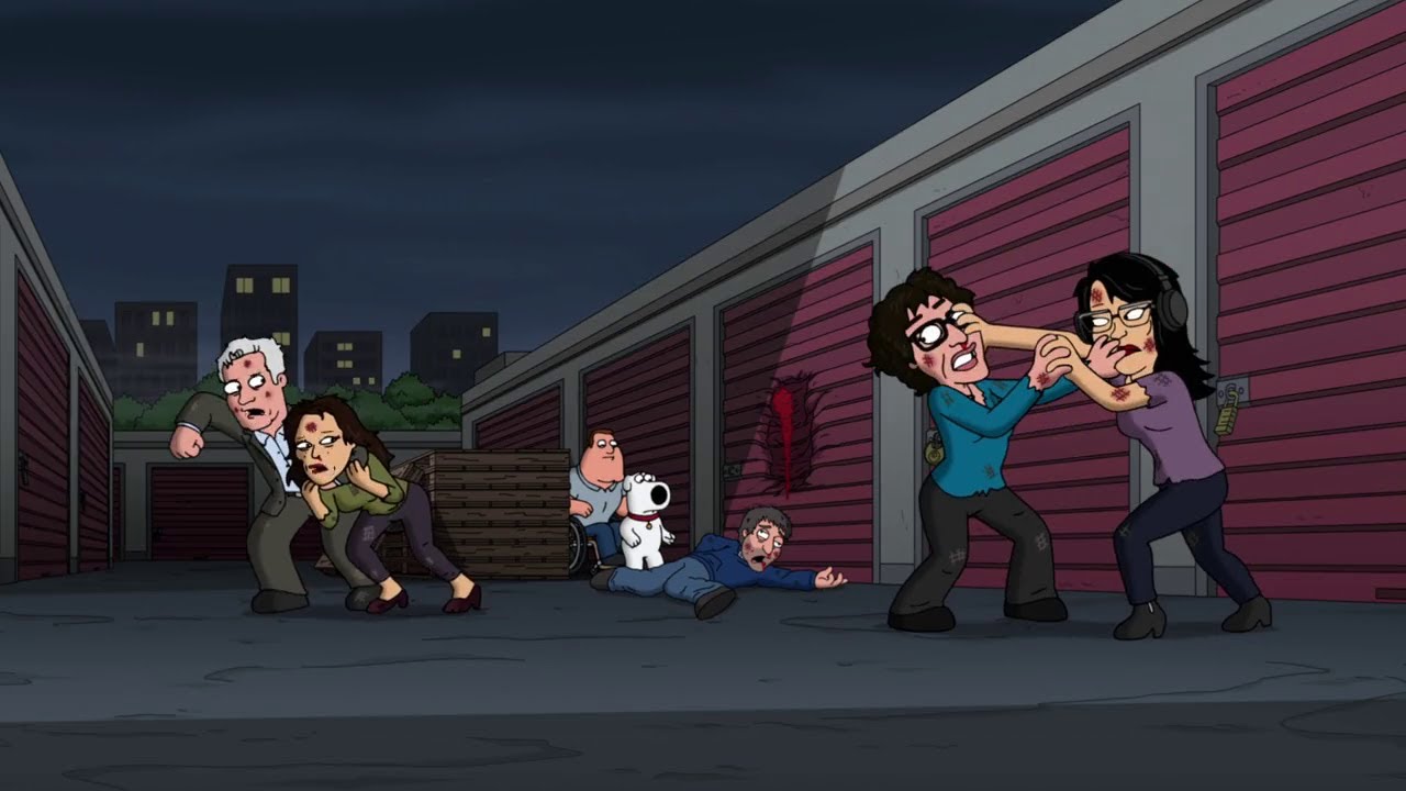 Family Guy - A fight breaks out over who gets to crack the case