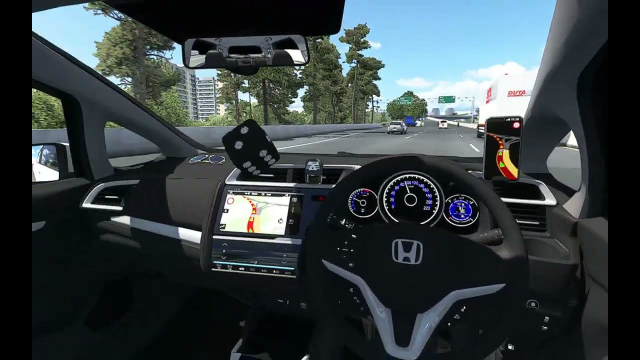ASMR ETS2 Trip Jakarta, Honda Jazz RS GK5