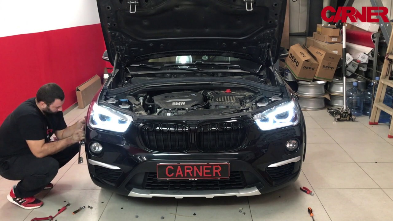 Installation - Upgrade Full Led Headlights For Halogen Version BMW X1 F48 Plug & Play www.carner.gr
