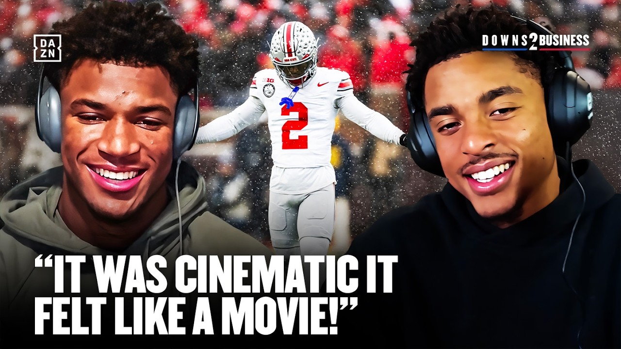 Ohio State Safety Caleb Downs Recaps The EPIC Win vs Michigan! 😤
