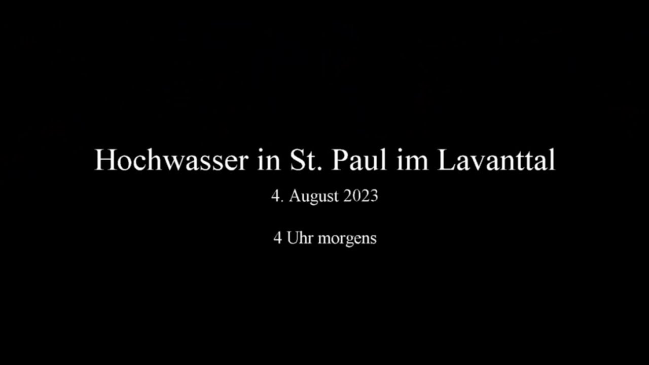 Hochwasser St  Paul im Lavanttal 4 August 2023