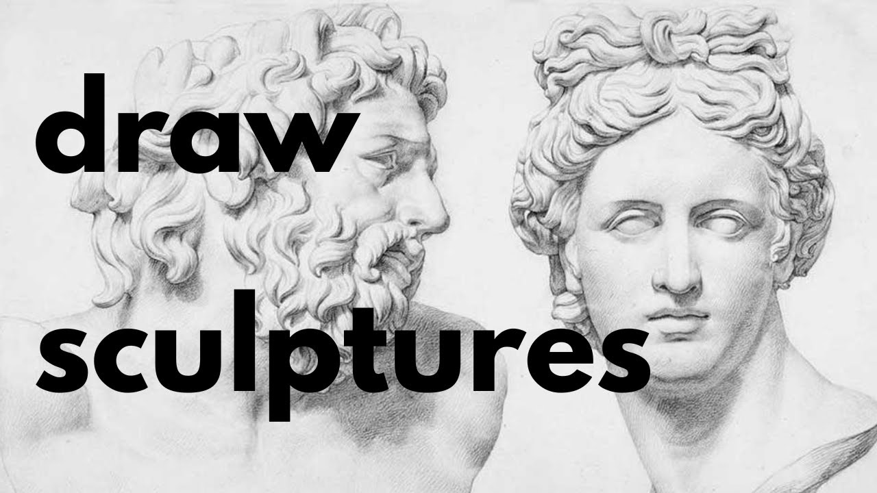 The best head drawing Practice (Sculptures)