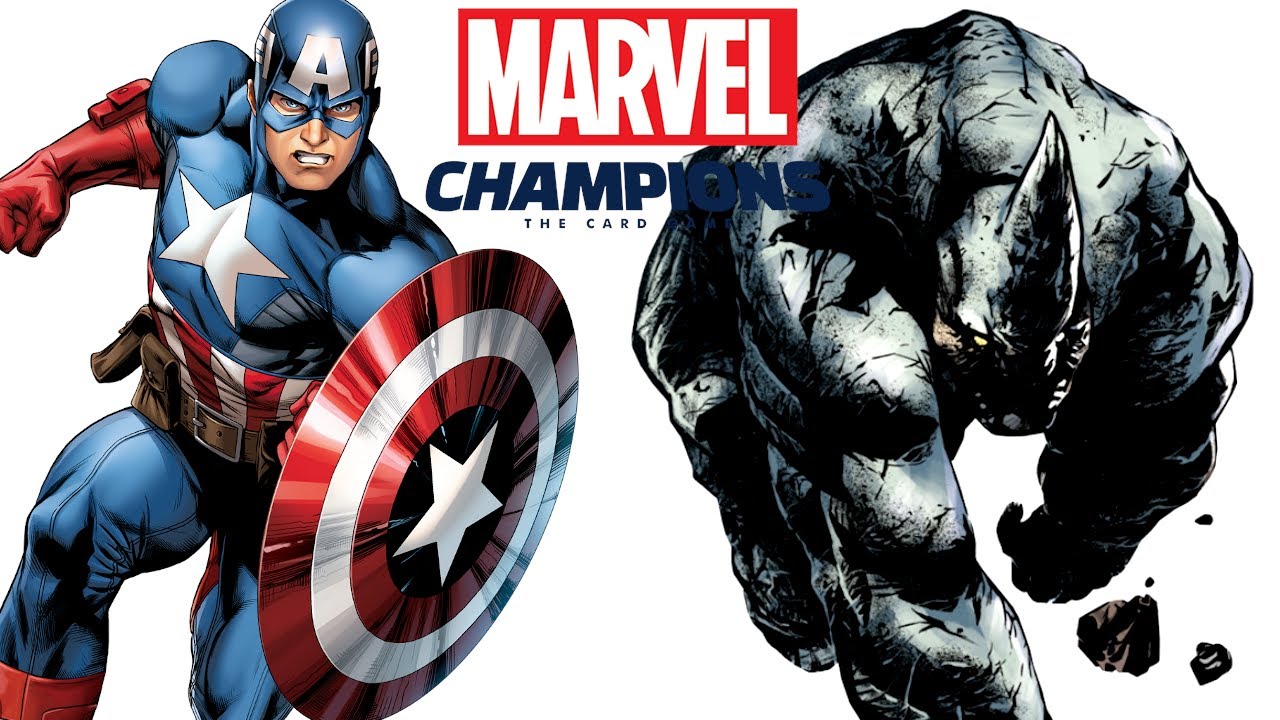 MARVEL CHAMPIONS | Capitán América VS Rhino (Normal)