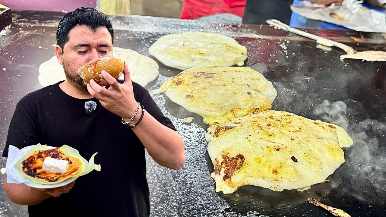 DELICIOSAS PUPUSAS Y ANTOJITOS TIPICOS en EL SALVADOR | Los Planes de Renderos