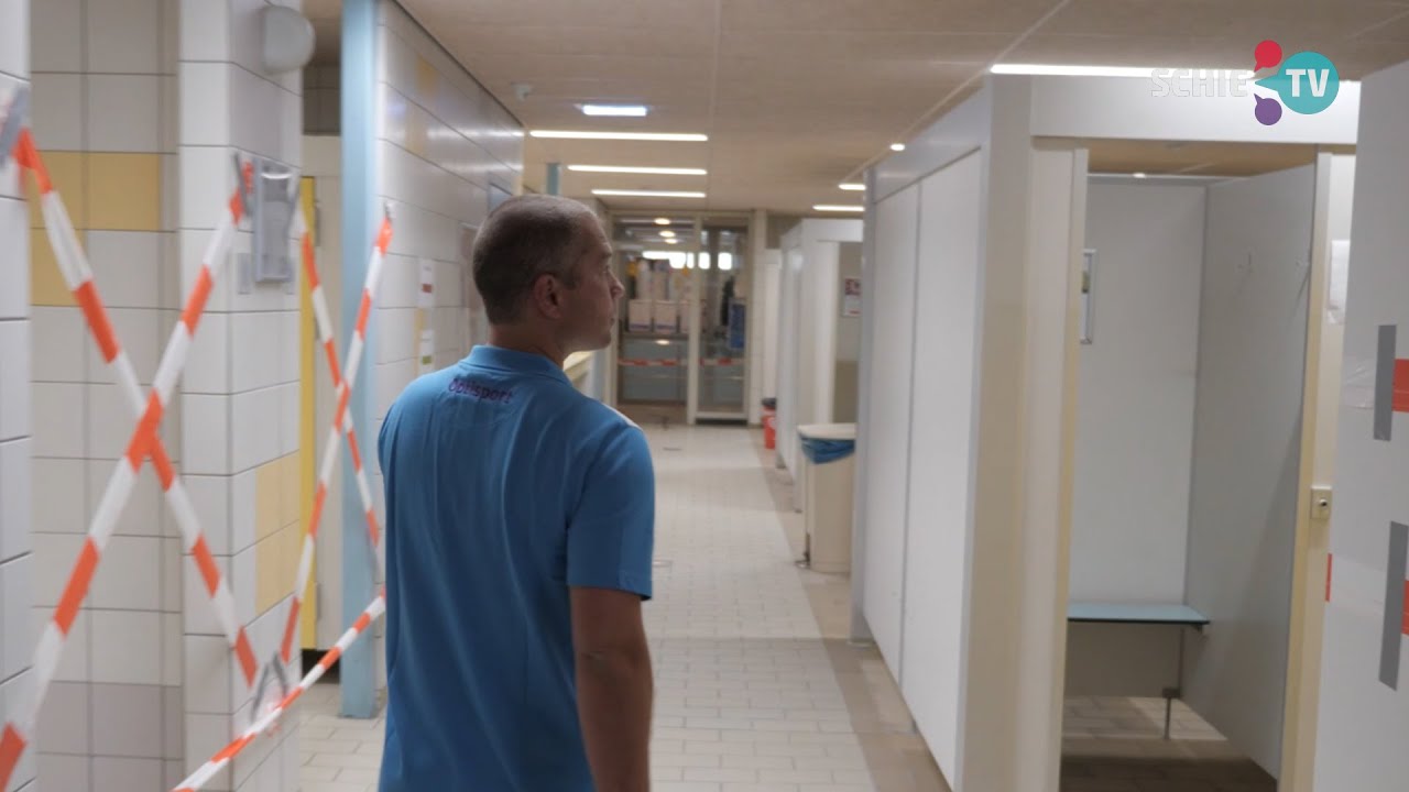SCHIE TV: Er kunnen, na reservering, weer baantjes worden getrokken in Zwembad Groenoord