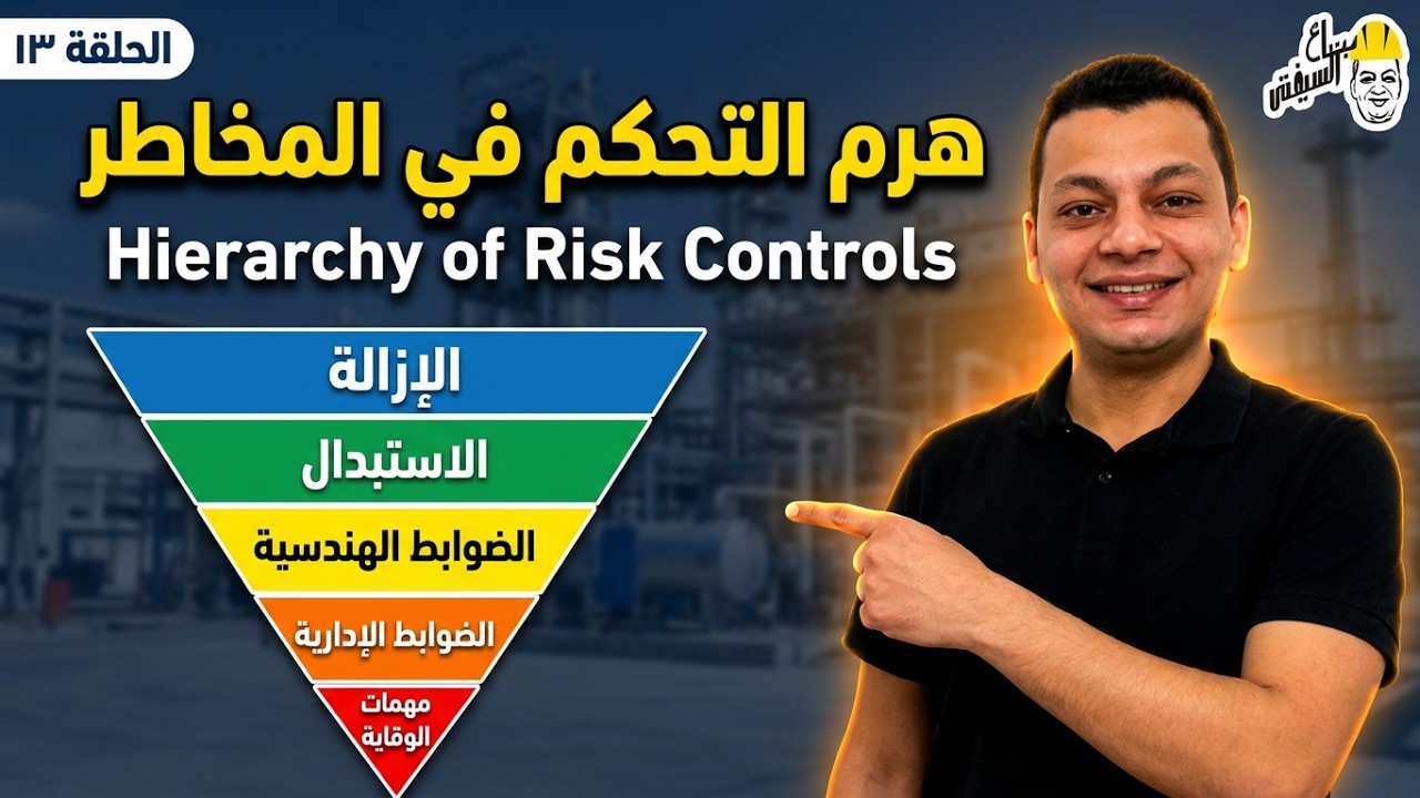 بتاع السيفتي |الحلقة ١٣| الهرم المسيطر| هرم التحكم في المخاطر - Heirarchy of Risk controls