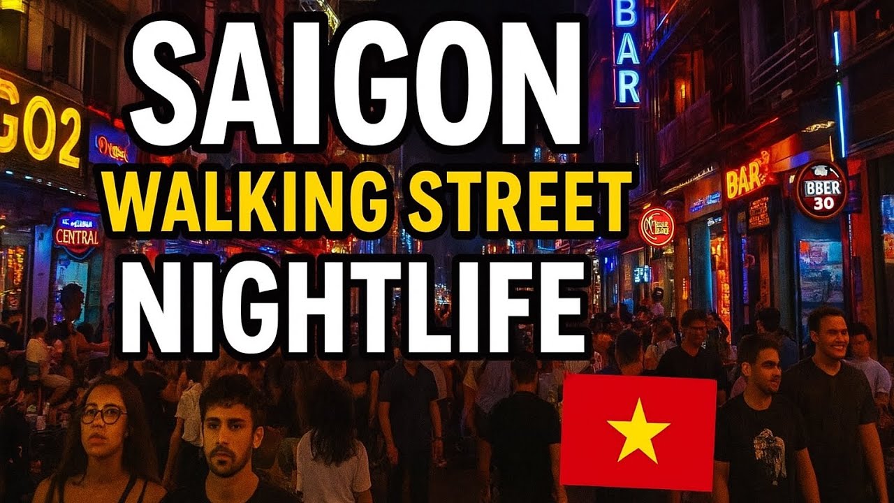⭐ “Saigon Walking Street Nightlife 🇻🇳🔥 | Bui Vien Street | Ho Chi Minh City Night Tour”