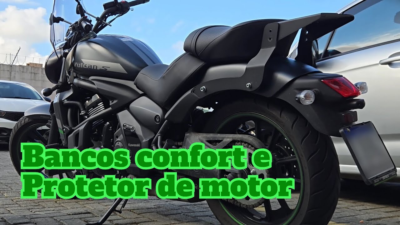 Instalação dos bancos confort e protetor do motor da Vulcan S 650