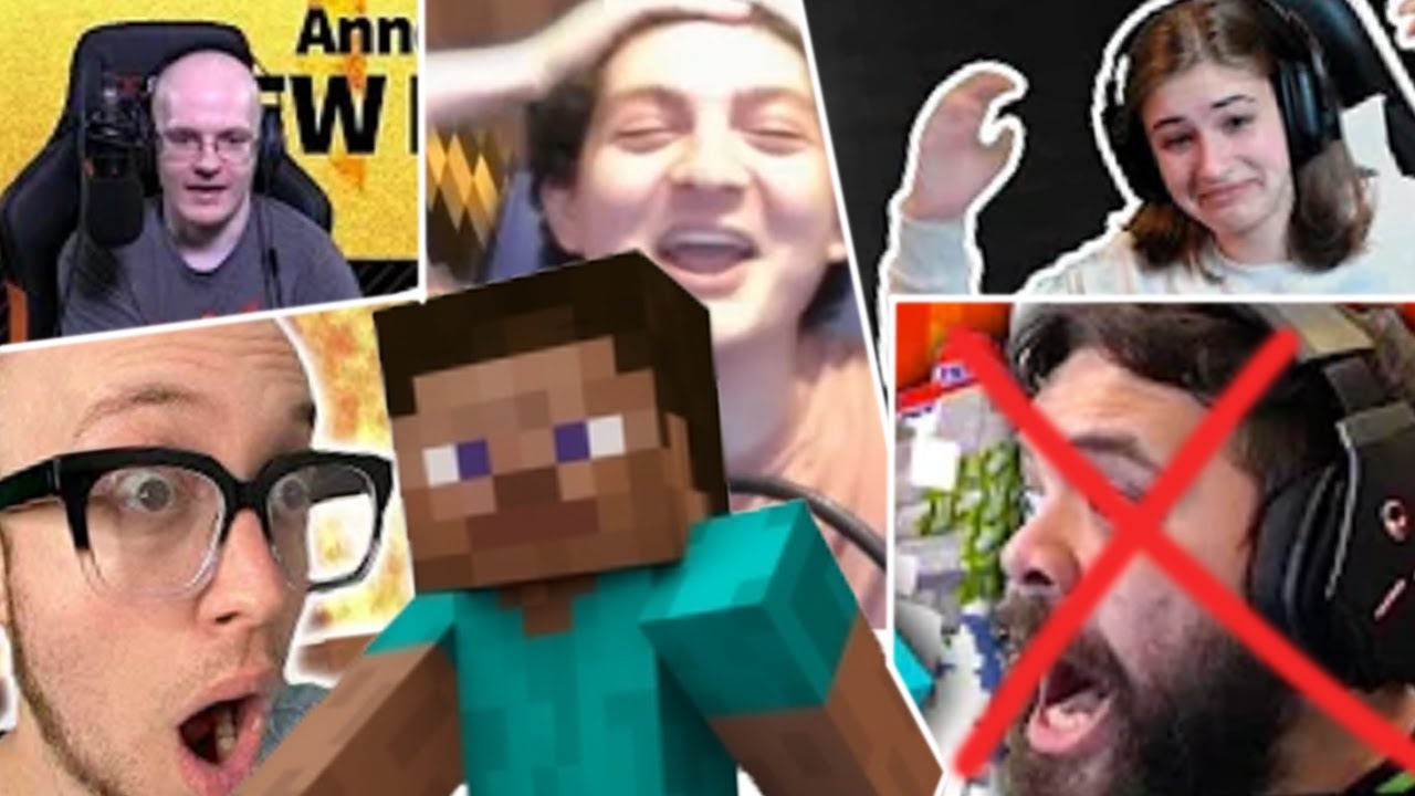 Smash Bros Minecraft Steve Reaction (Youtubers)