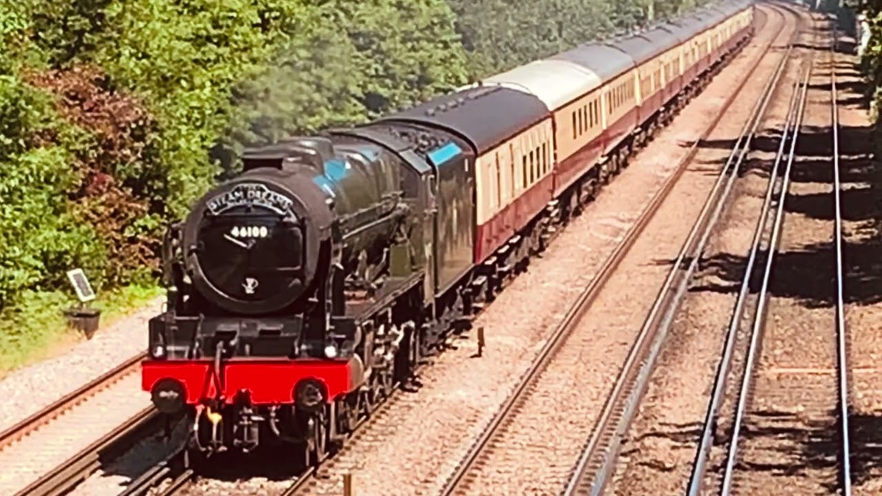 Steam Locomotive Royal Scot  No 46100 ( Steam Dreams ) Approaching Bromley South