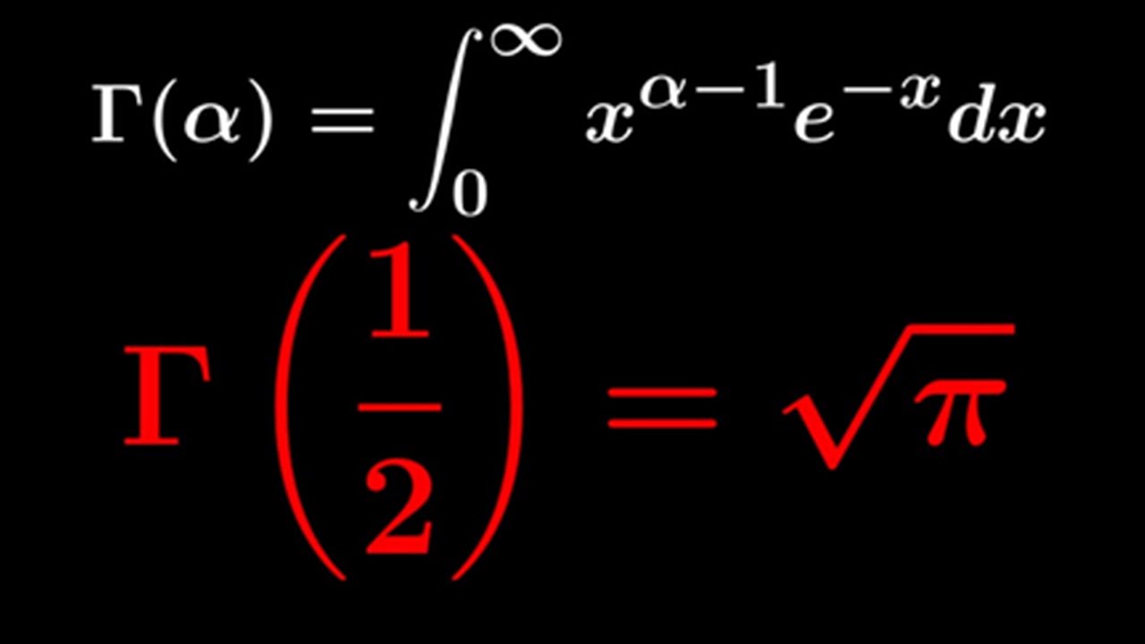 THE GAMMA FUNCTION OF HALF (1/2) Simplified