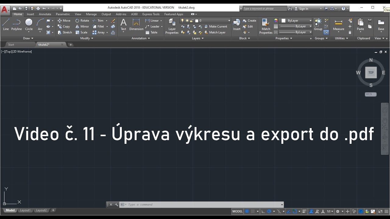 Videolekce AutoCAD – část 11.