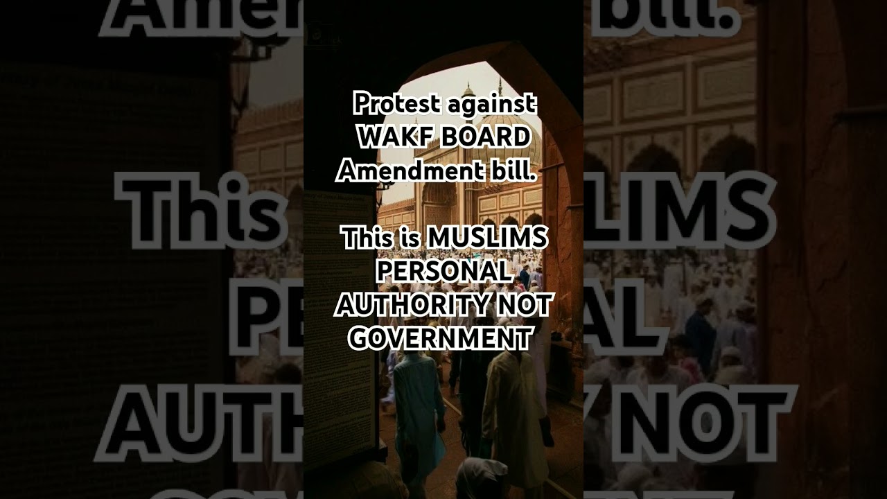 Protest against WAKF BOARD BILL #aestheticcherry #Islam #wakfboard