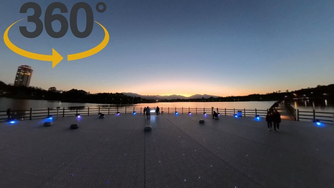4K 360° VR 속초 영랑호의 해질녁 - 필드레코딩 - 앰비소닉(Ambisonic) - Insta360 X4, KOREA SOUNDSCAPE