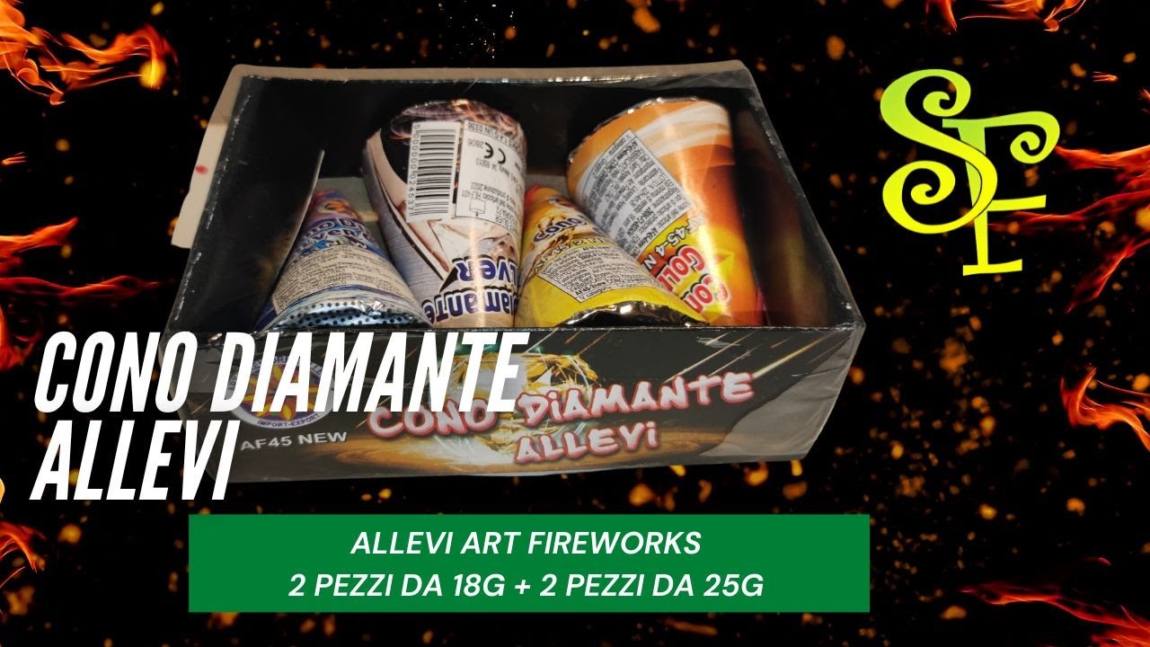 Test Fontana CONO DIAMANTE di ALLEVI ART FIREWORKS - ASSURDI!