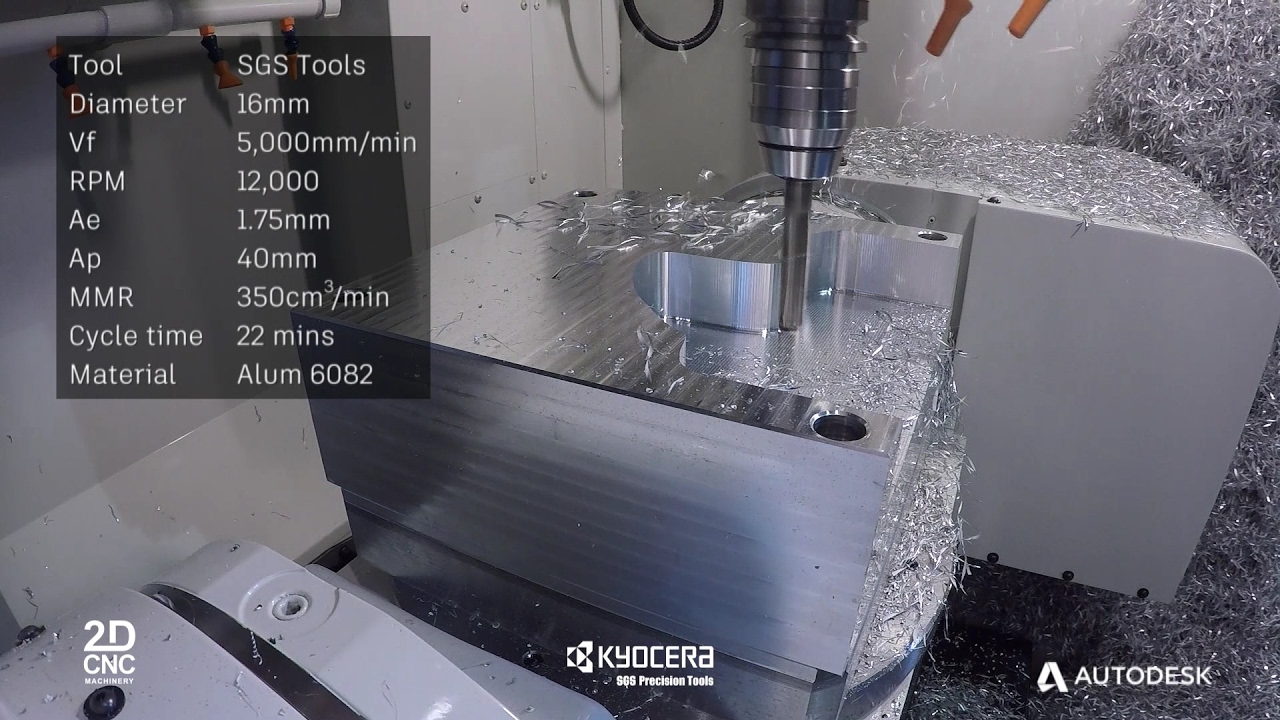 Autodesk High Efficiency Roughing with 2D CNC Machinery Ltd