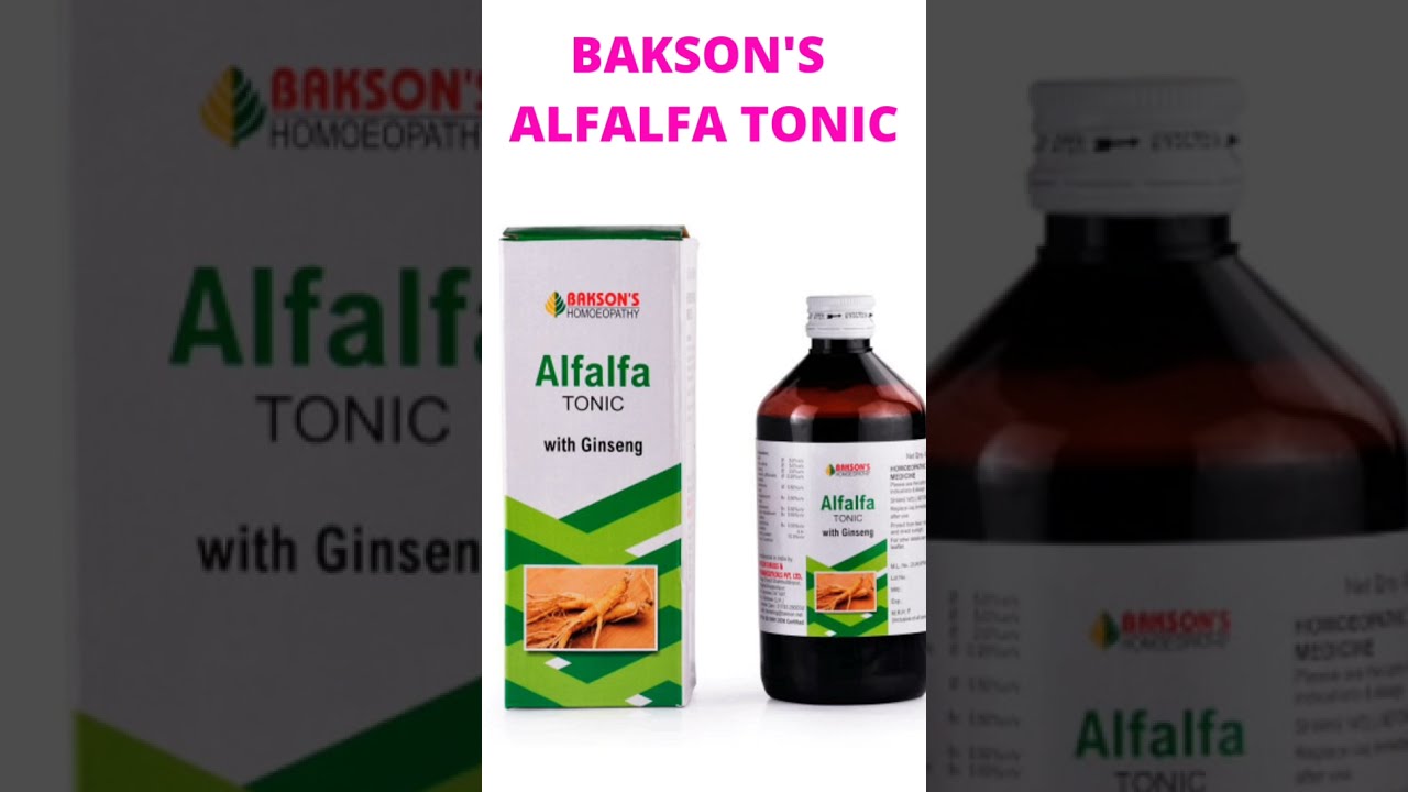 BAKSON'S ALFALFA TONIC  #health_tonic #gym #alfalfa #shorts #viral #saishreehomoeo #273