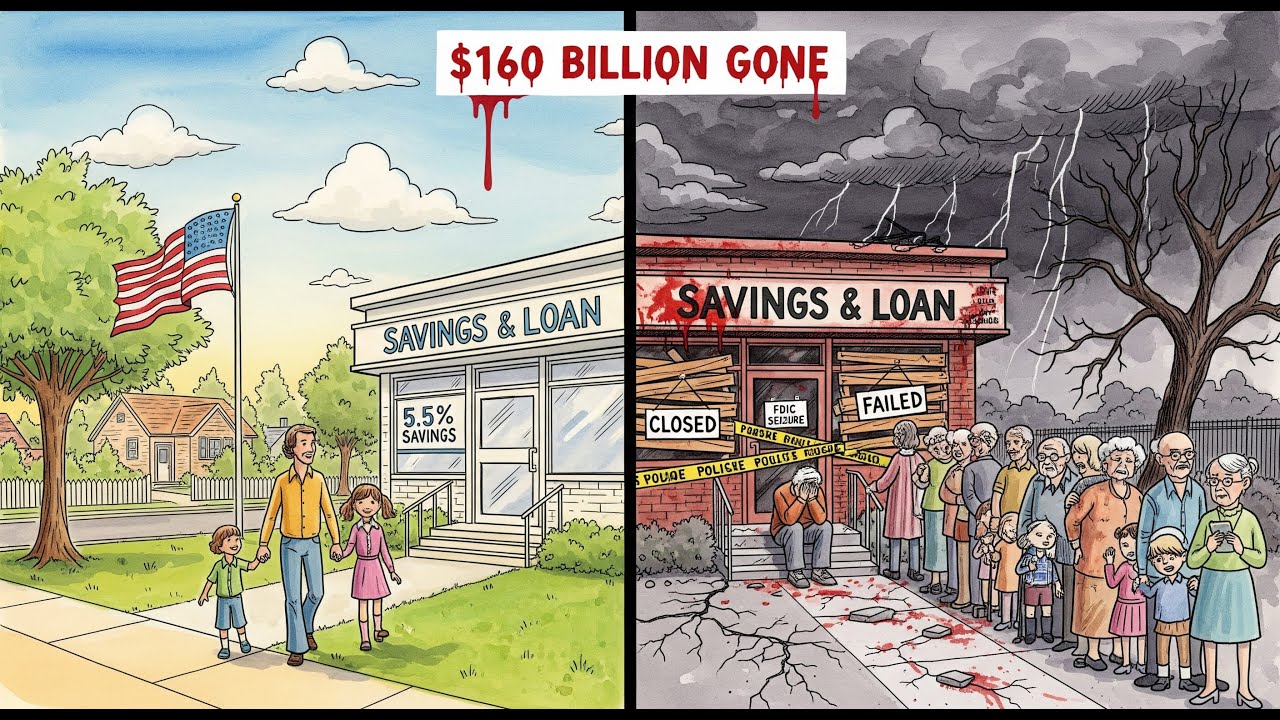 The Savings and Loan CRISIS | The $160 Billion BAILOUT Everyone Forgot (1980s-90s)