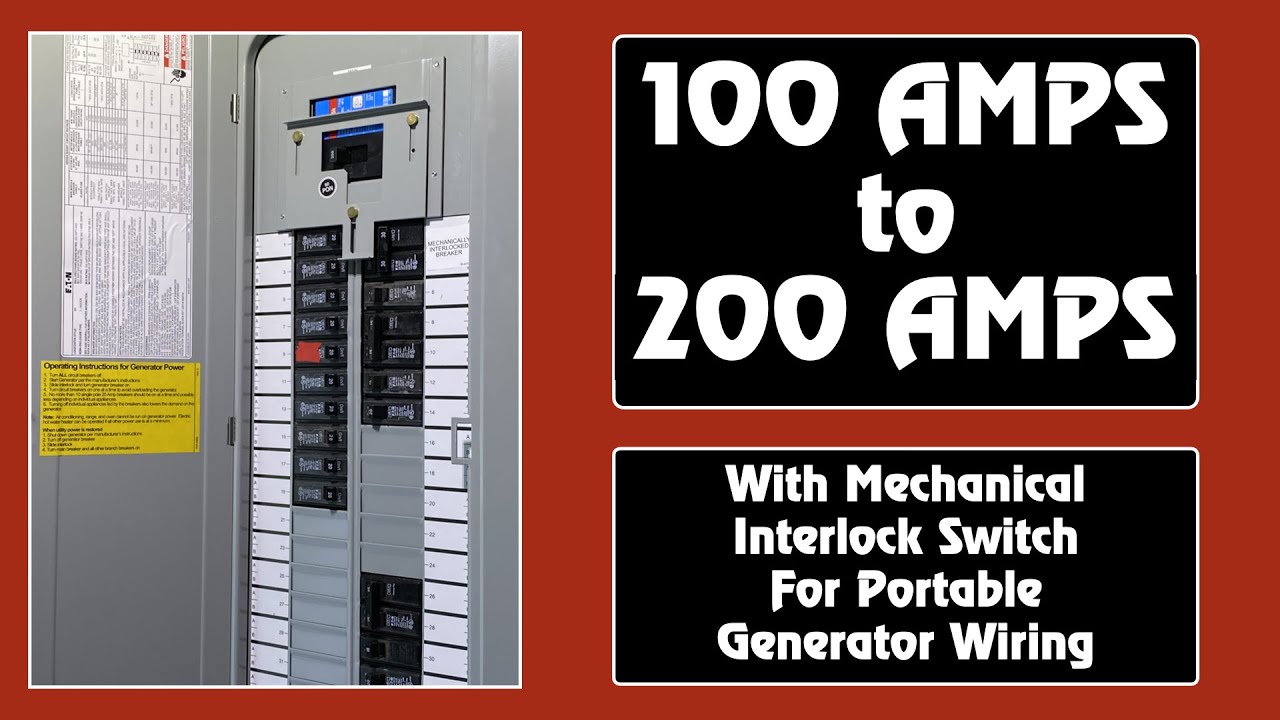 Модернизация панели 100 А до 200 А с помощью портативного генератора #200AMP #ElectricServiceUpgrade