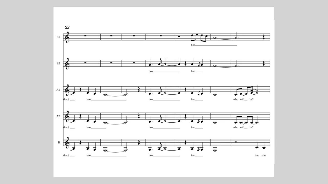 Rhiannon (Stevie Nicks) SSAAA A Cappella