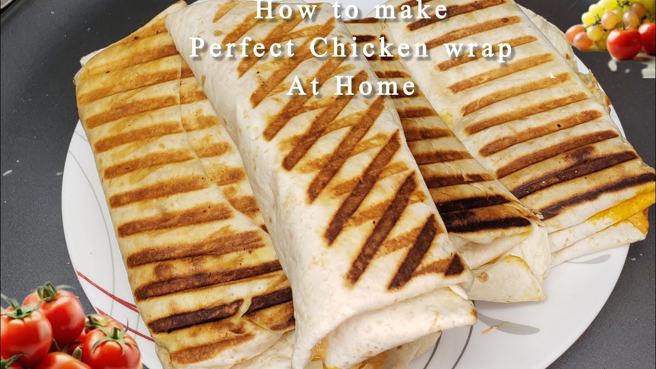 How to make chicken wrap at Home || Chicken Shawarma wrap Recipe|| chicken wrap 