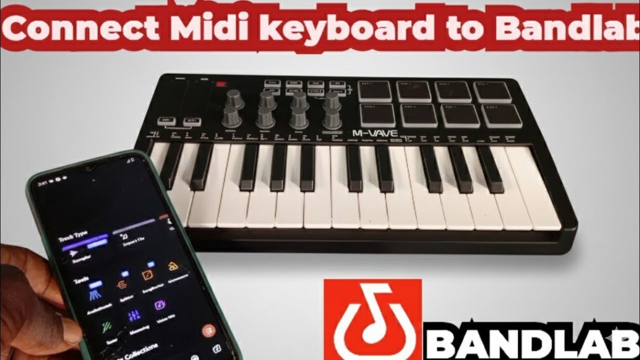 Как подключить Midi-клавиатуру к Bandlab Mobile