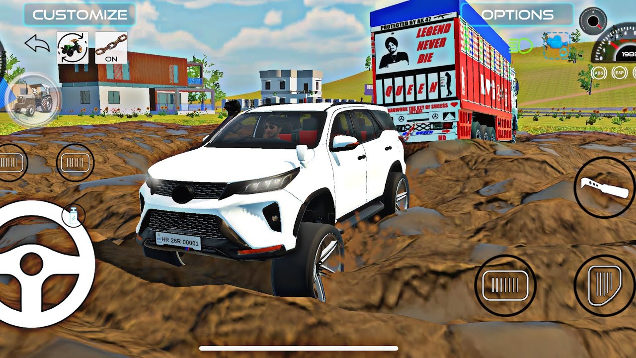 😱Drive Dumper and Unloading Stone From Dumper Truck in Game🔥 #scorpio #4x4#thar #fortuner #gameplay 