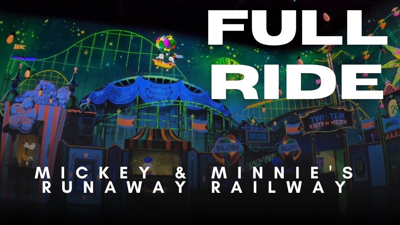 FULL RIDE | Mickey & Minnie’s Runaway Railway 🚂✨ | Hollywood Studios