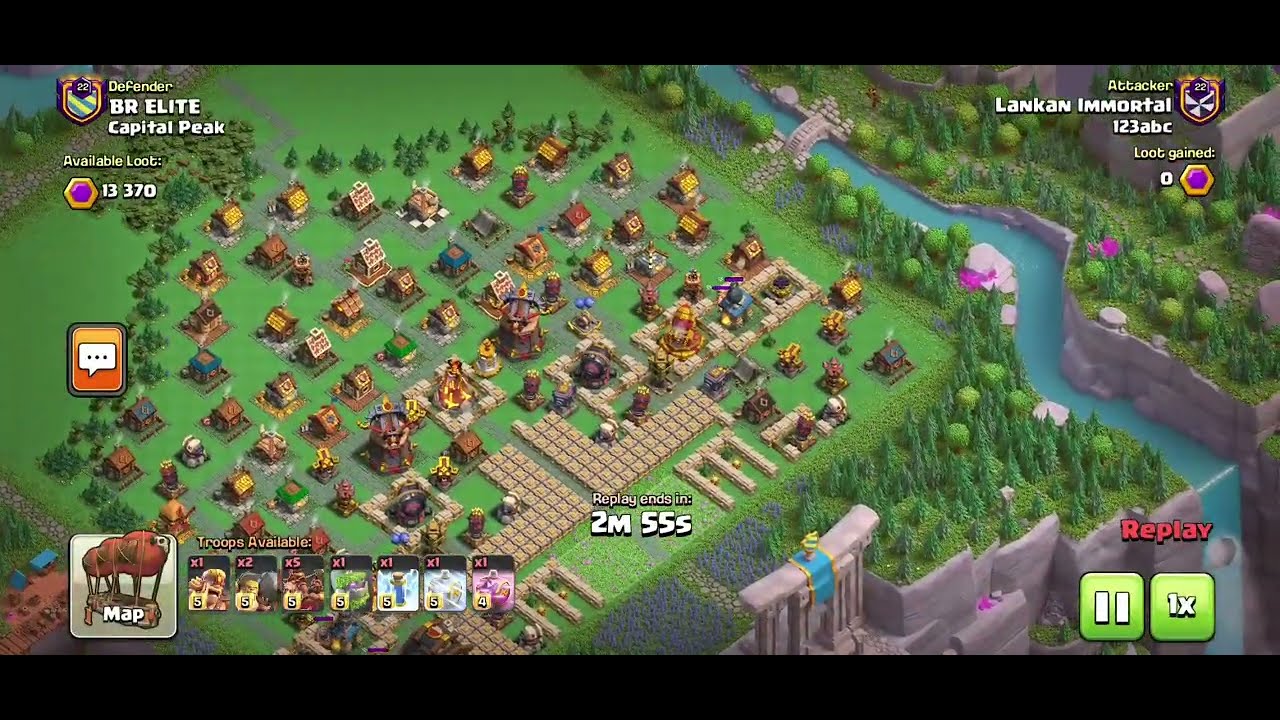 Common peak layout 2 shot using golem