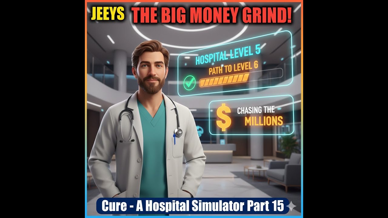 LEVEL 6 ON THE WAY! 🎉 Now The REAL Grind Begins! Cure-A Hospital Sim 15 #videogame #ohhaiyo #jeeys