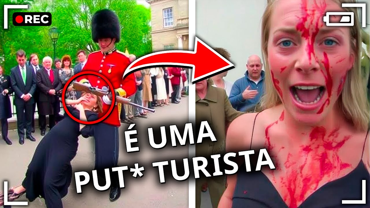 17 IDIOTAS QUE IRRITARAM GUARDA REAL E SE DERAM MAL