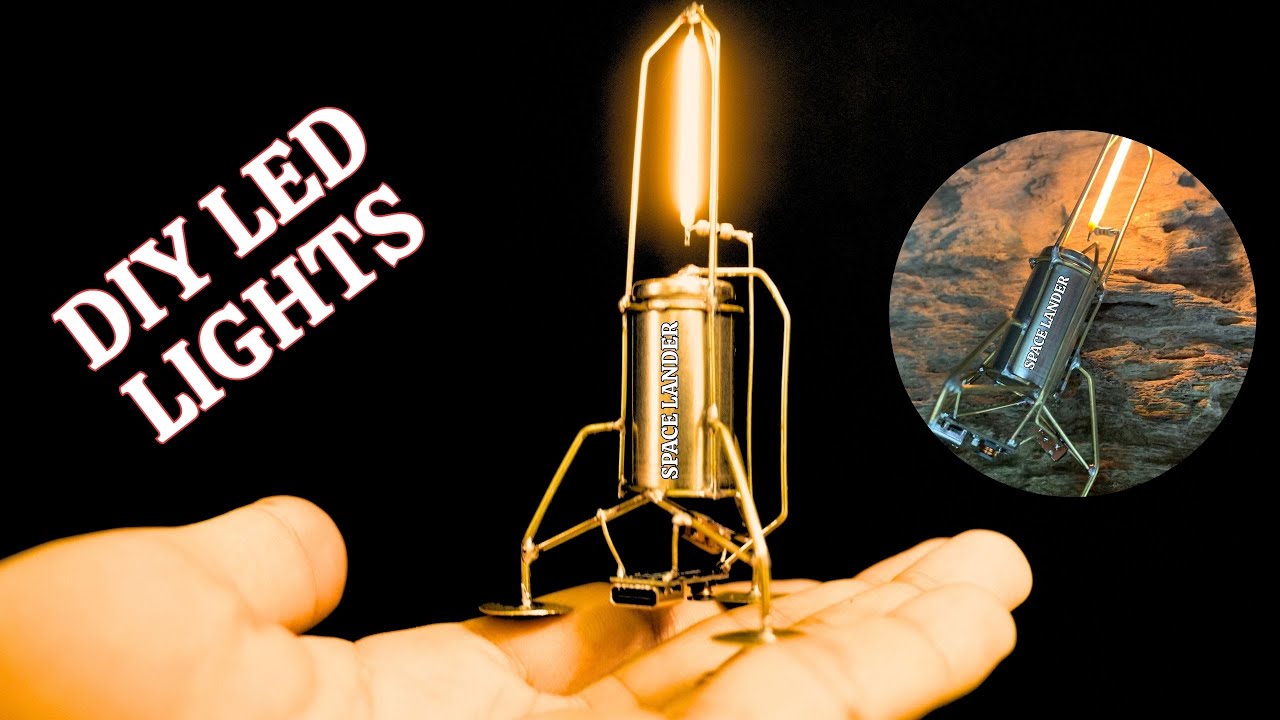 Full Video:DIY Minimalist Decorative Lights | Copper Wire Spacecraft Model Lights