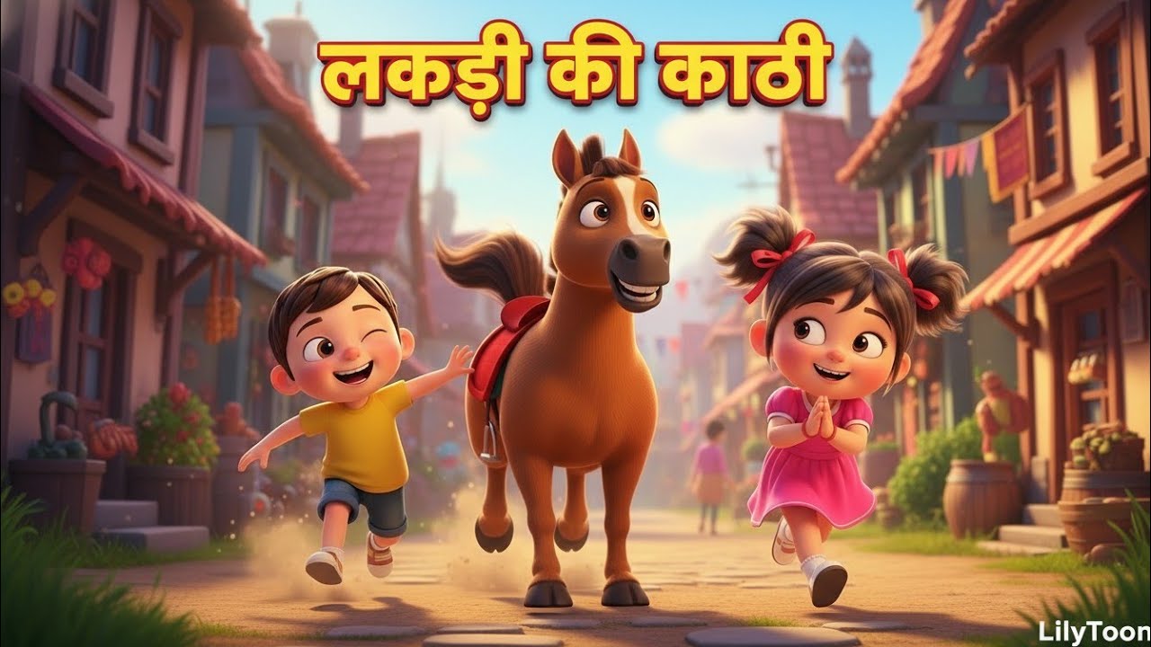 [lakadi ki Kathi Kathi pe ghoda] 🍭 | Fun Cartoon Songs for Babies & Kids | [lilytoon]