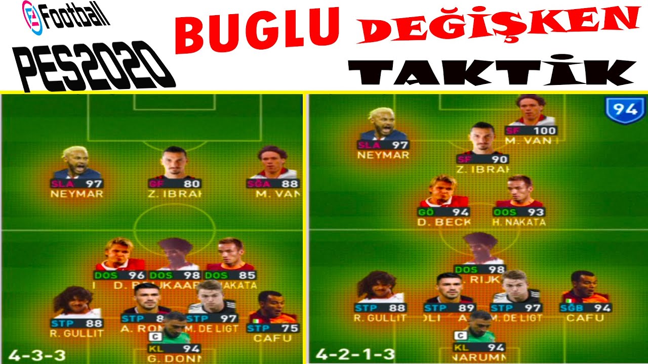 PES 2020 ( HİLELİ BUGLU DEĞİŞKEN TAKTİK ) EN İYİ TEKNİK DİREKTÖR BAROTA MYCLUB