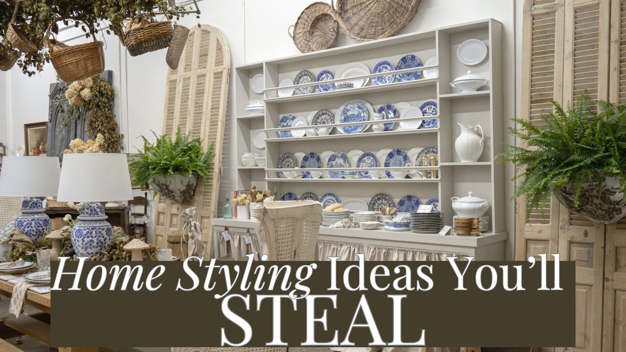 TOUR OUR DESIGN WAREHOUSE | Styling Hacks, Dish Wall, & Vintage Dreams | FHL Design 🤍