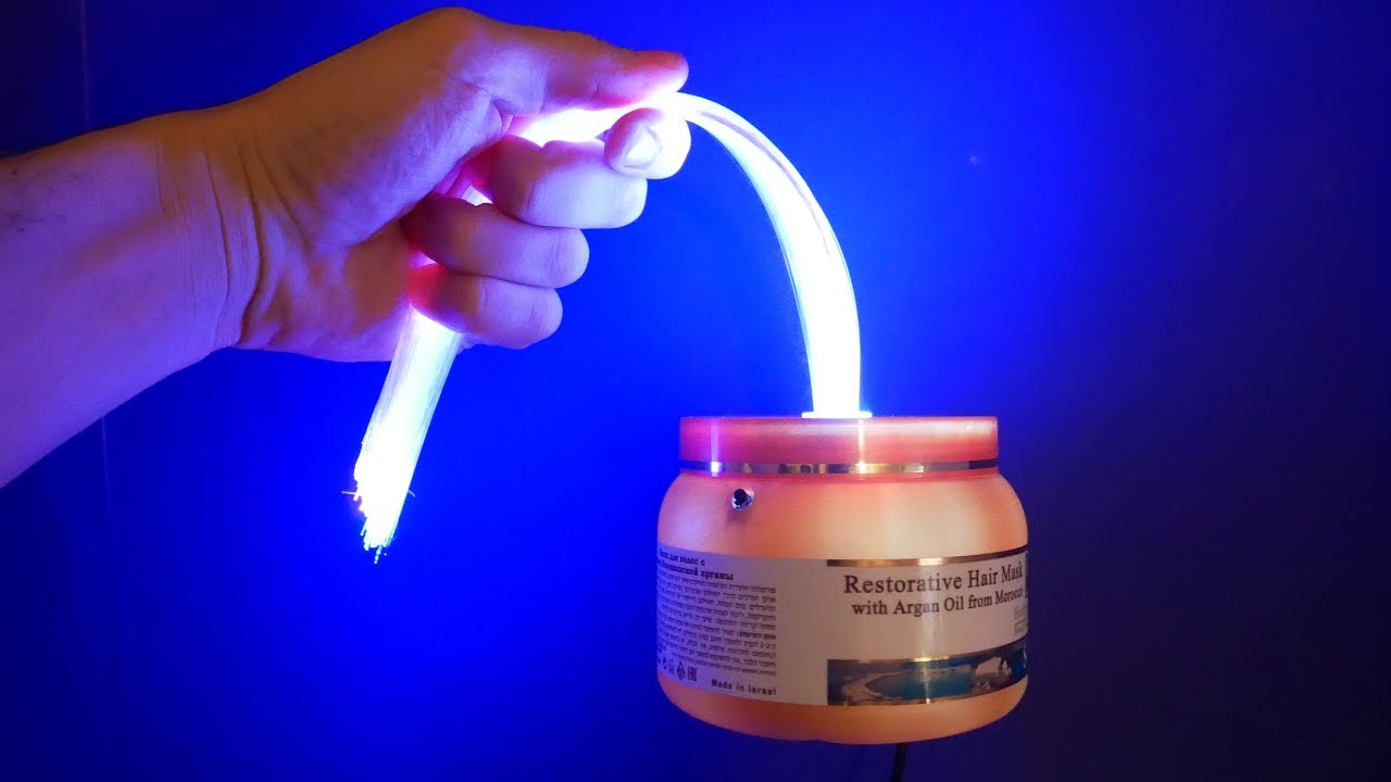 WOW! Amazing DIY Led Lamp with Optical Fiber