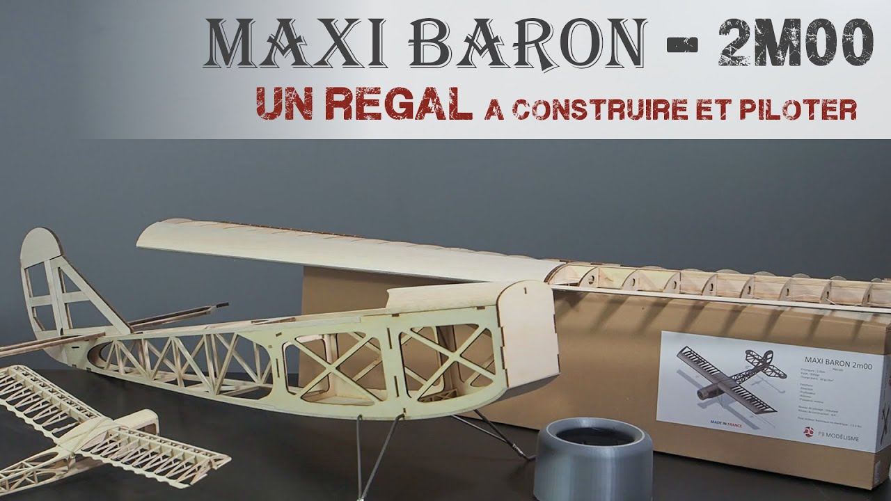 MAXI Baron Rouge - Kit Laser - PB-MODELISME - 2m00 de régal