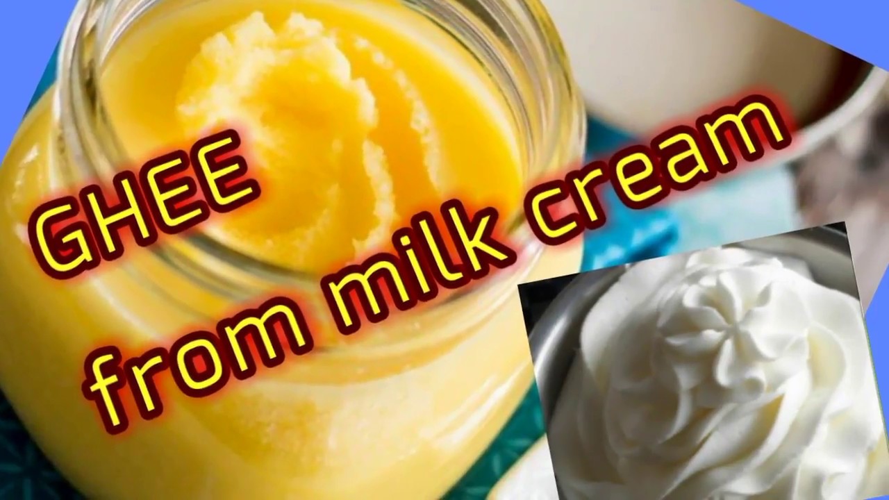 MAKING GHEE FROM MILK CREAM-milk cream to ghee technique.