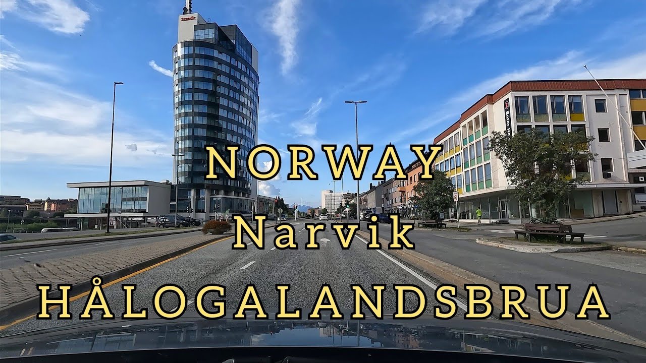 Hålogalandsbrua. Narvik. Norway 4k.