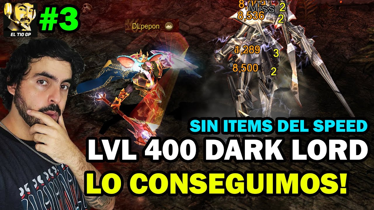 DARK LORD lvl400 LO CONSEGUIMOS SIN ITEMS DEL SPEED #3😱🔥l Mu online S19.1.3