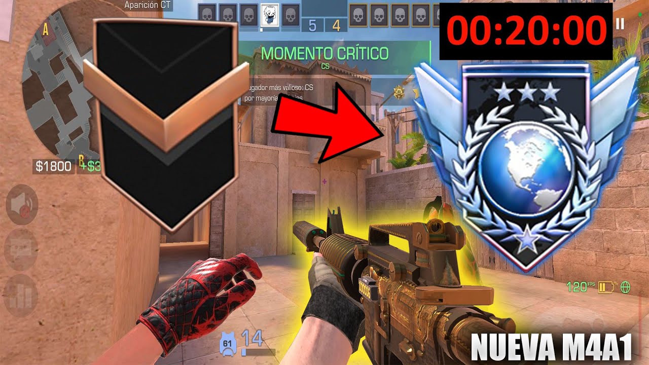 RANKED con M4A1 TREASURE HUNTER *PARTIDA COMPETITIVA* | Standoff 2