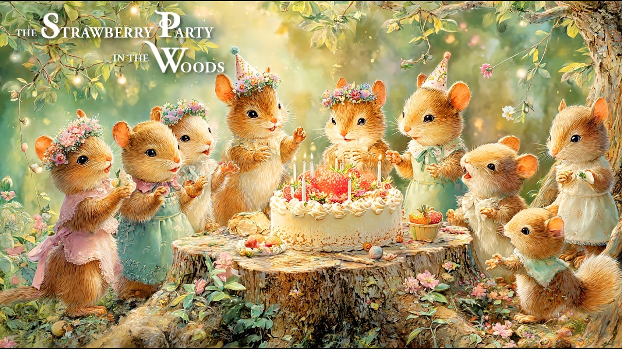[Celtic Music] THE STRAWBERRY PARTY IN THE WOODS – Relaxing Spring Music & Cheerful Storybook Waltz