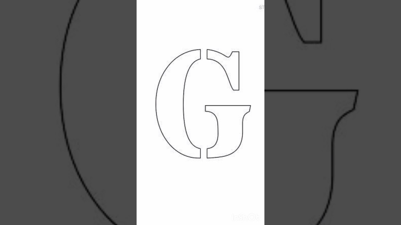 molde letra g