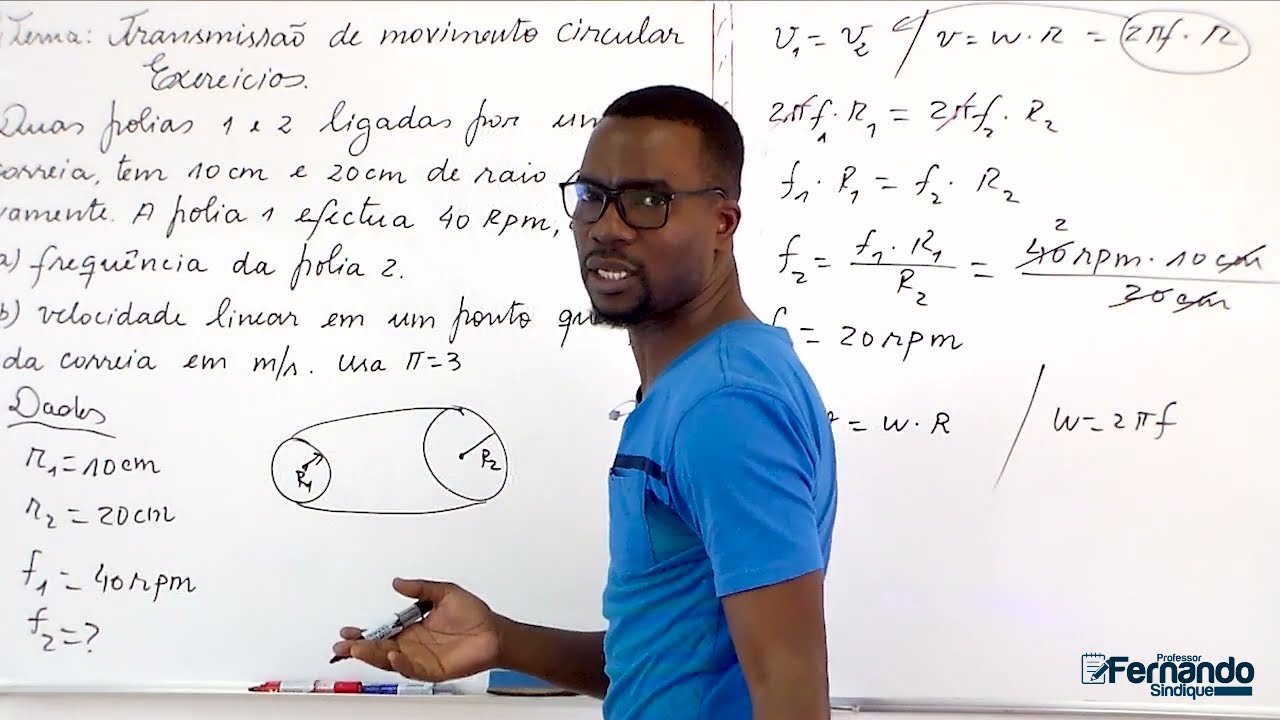 Aula 08 - Transmissaão do movivento circular. Exercícios.