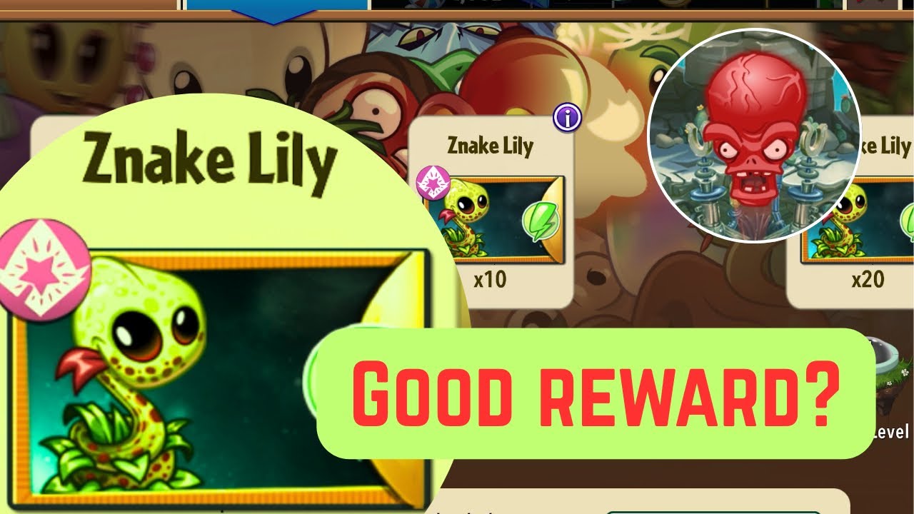 Level Up Znake Lily - Levels 1-5 Gameplay | PvZ2 Plant of the Week Ep.56