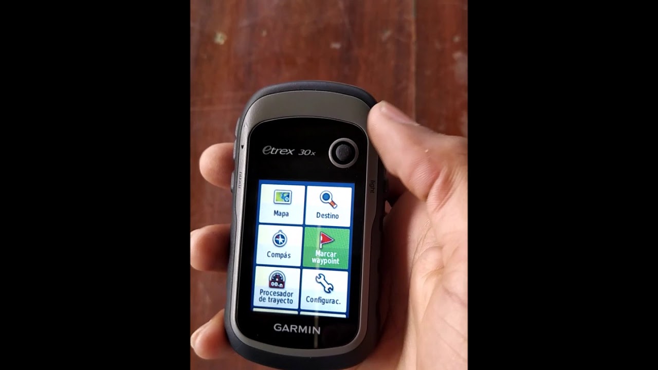 configuración del GPS Garmin