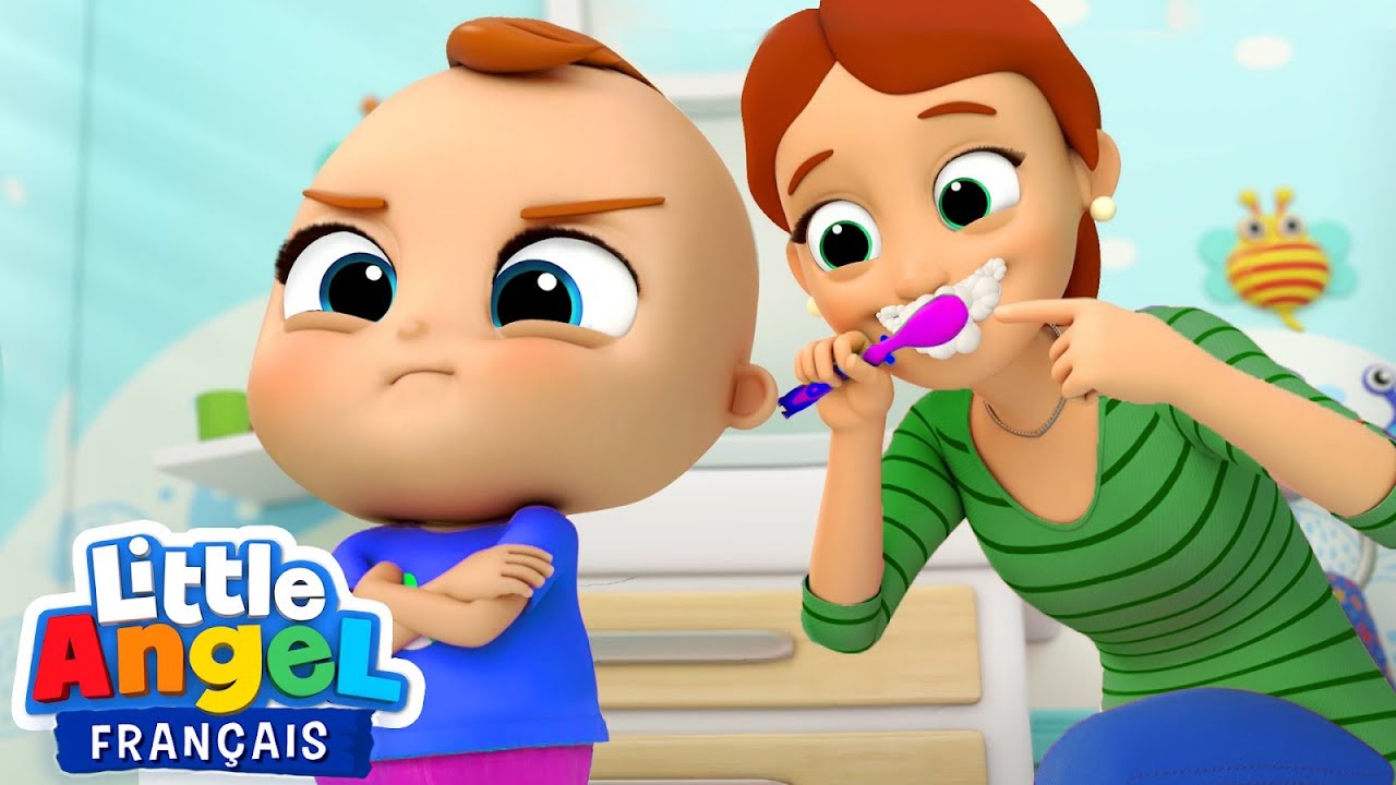 Non, je ne veux pas brosser mes dents ! | Le monde de Bébé Louis | Little Angel Français - Comptines