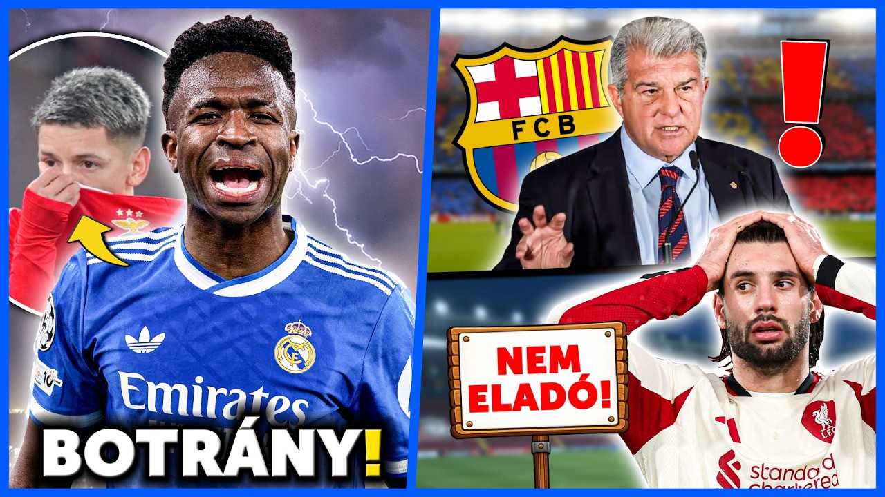 ÚJABB BOTRÁNY Vinícius körül! Szoboszlai NEM LESZ Real-játékos! ÖSSZEESKÜDTEK a Barcelona ellen?