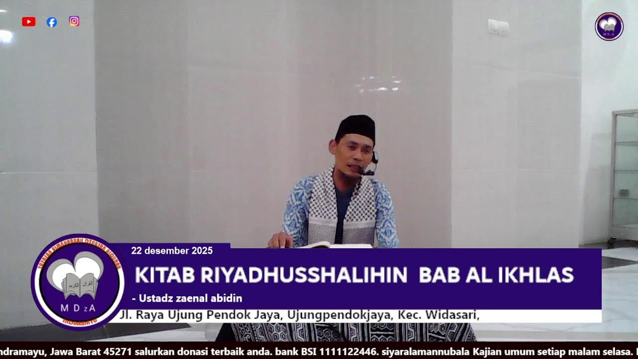 KITAB RIYADHUS SHALIHIN BAB IKHLAS