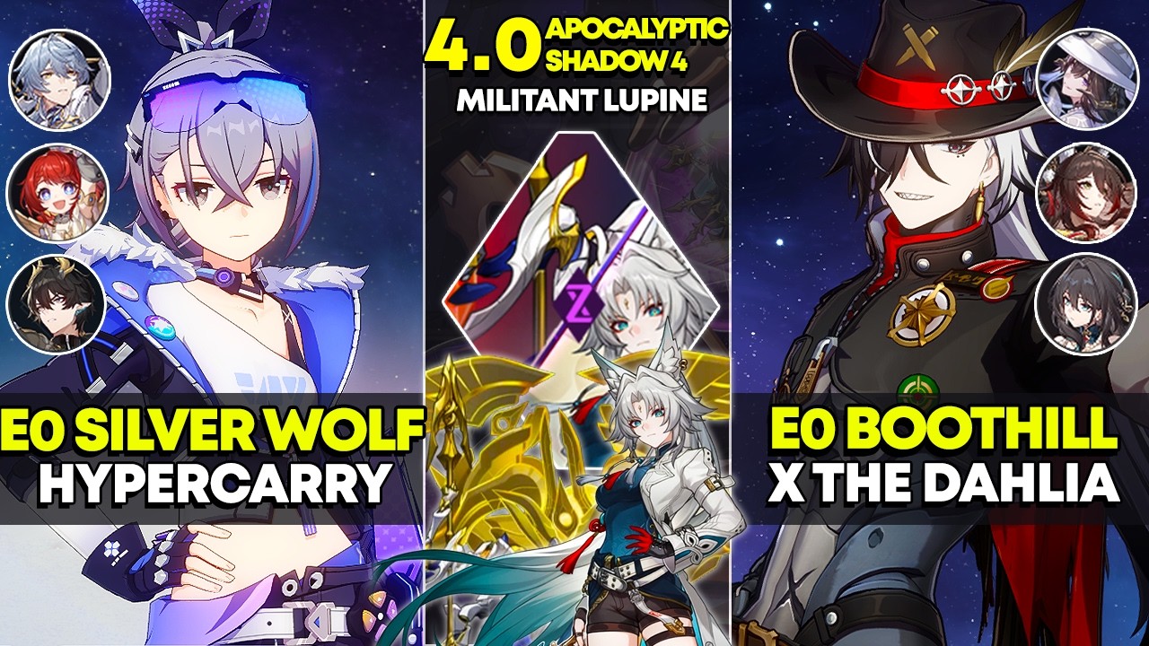 E0 Silver Wolf Hypercarry & E0 Boothill x The Dahlia | Apocalyptic Shadow 4 | Honkai Star Rail 4.0